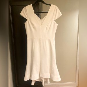 Dress the Population Bettie Sleeve Plunging Fit & Flare